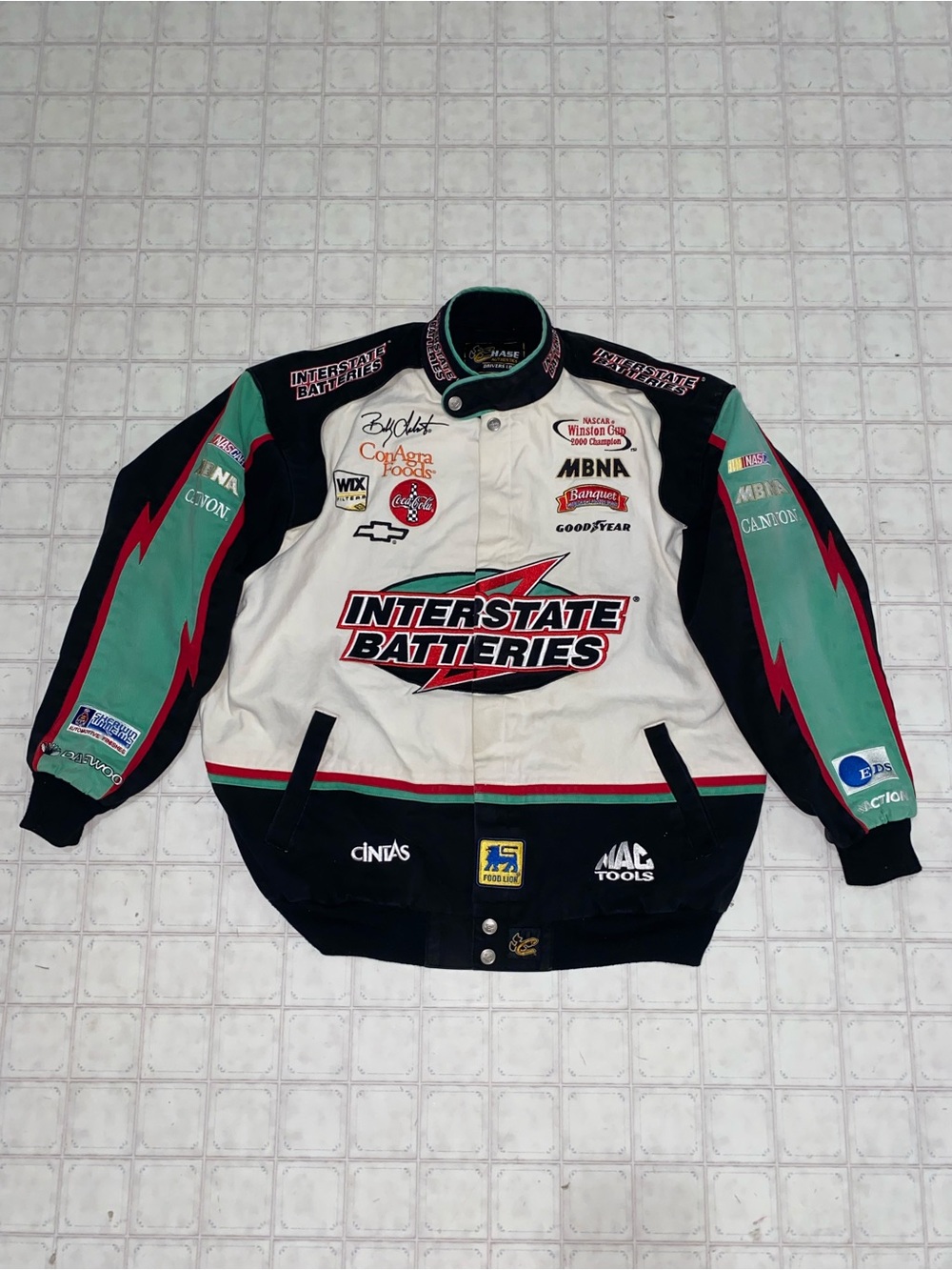 Vintage NASCAR Chase Authentics Interstate Batteries Racing Jacket